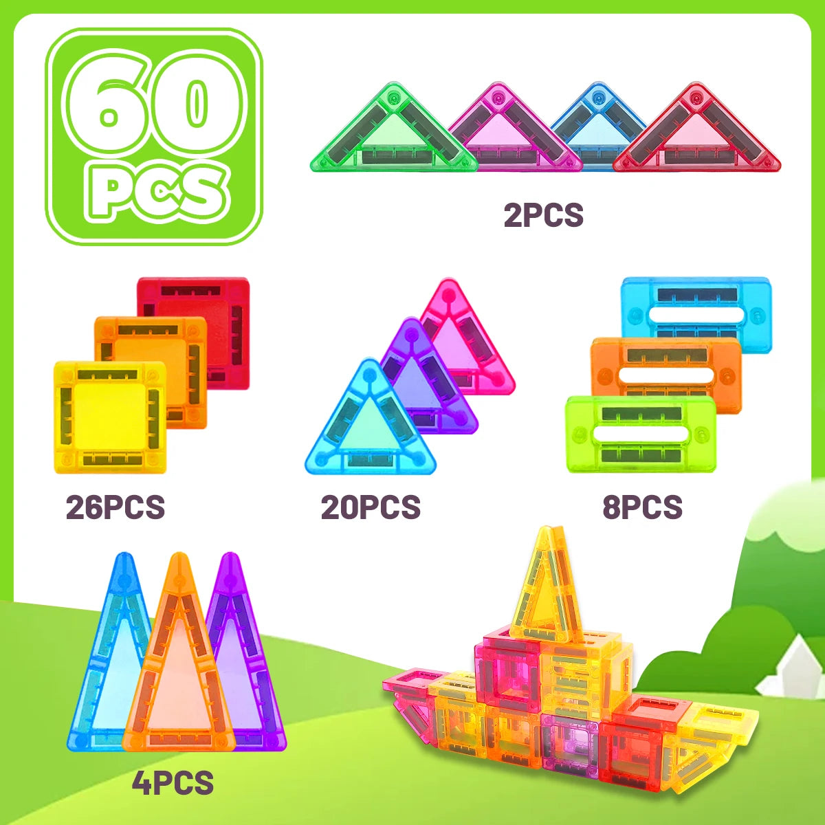 Magnetic Building Blocks for Kids