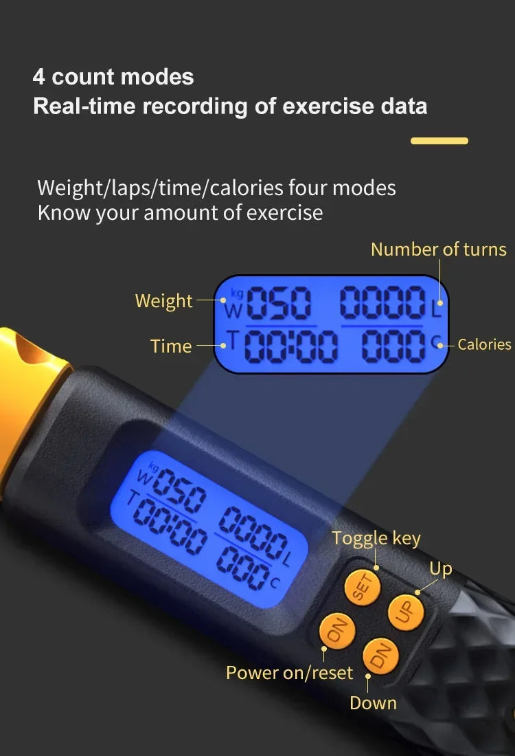 2 In 1 Skipping Rope With Intelligent Counting