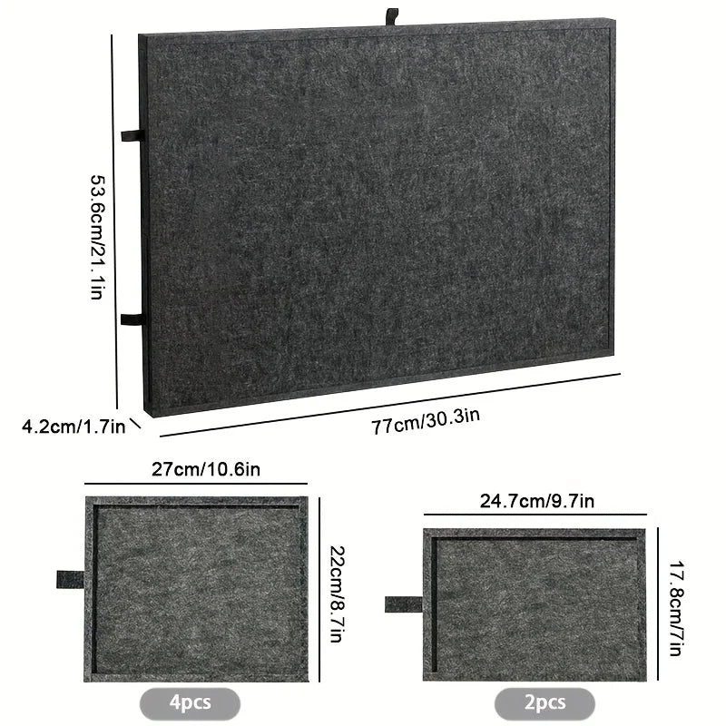 Tilting Felt Puzzle Board with 6 Drawers