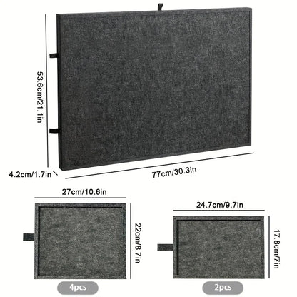 Tilting Felt Puzzle Board with 6 Drawers