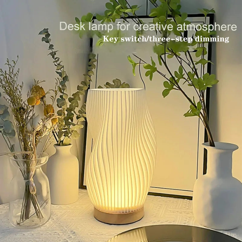 3D Pleated Dimmable Desk Lamp
