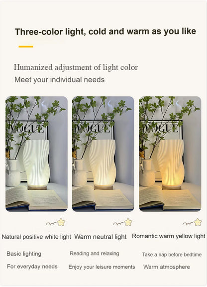3D Pleated Dimmable Desk Lamp